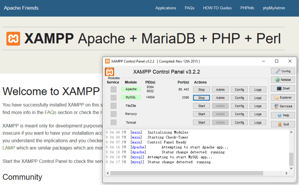 Instalasi PHP – Instalasi XAMPP